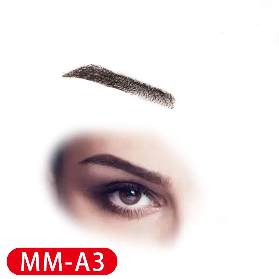 Fake Eyebrows 4d Hair Like Eyebrows Long-lasting Waterproof Transparnt Handmade Real 100% Human Hair Eyebrows Lace Eyebrow Wig