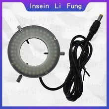 96 ламповых бусин внутренний диаметр 50 мм промышленное монокулярное видео кольцо для микроскопа светильник с регулируемой яркостью светодиодный источник света