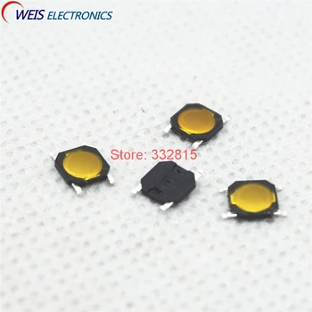 

Free Shipping 40pcs 4*4*0.8mm Tact Switch SMT SMD Tactile membrane switch PUSH Button SPST-NO 4x4x0.8mm