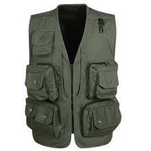 Летние Для мужчин s Multi большие карманы открытый жилет фотограф треккинг Пеший Туризм тактический жилет путешествия жилет для Для мужчин Casaco Masculino