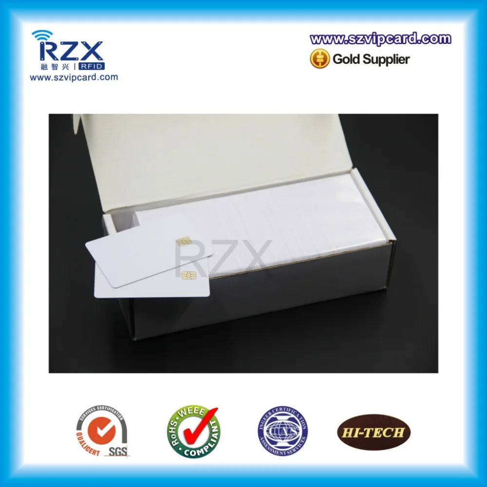 20 шт.) CR80/30mil Пластиковый пустой белый контакт IC FM4428 карта для замка ключа