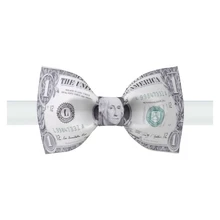 Новая мода мужской бренд ручной работы доллар галстук бабочка с принтом банкетные вечерние платья жениха уникальный