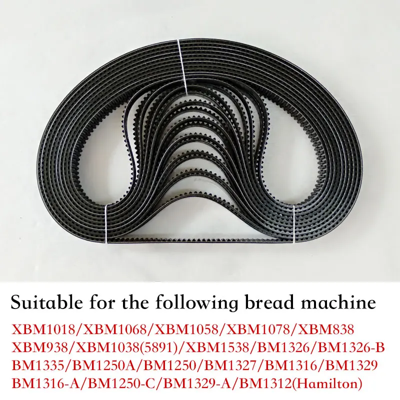 Belt for Bread Machine Parts and Components XBM1538/BM1326/BM1326-B/BM1335/BM1250A/BM1250/BM1250-C Breadmaker Conveyor Belts