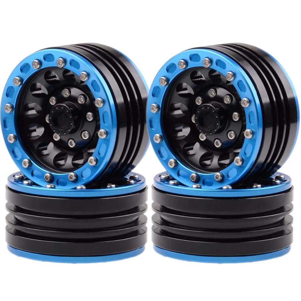 

RC 1.9" Beadlock Aluminum Wheel Rim For 1/10 Rock Crawler 1060 Axial SCX10 D90