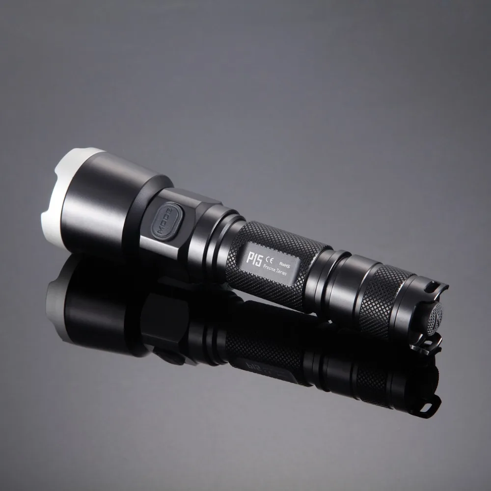 

Wholesale NITECORE P15 CREE XP-G2 LED Tactical Flashlight Outdoor Hunt Search Rescue Torch Without 18650 Battery Free Shipping