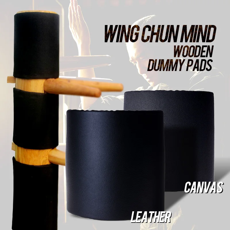 WCM Protect Canvas Pads For Wing Chun Dummy Training W/Thick EVA inside  3PCS 