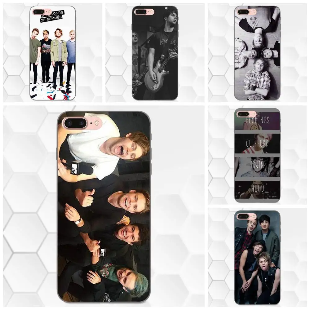 Роскошный модный чехол для телефона с Люком хеммингом на 5 секунд лета 5sos Apple iPhone 4