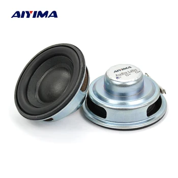 AIYIMA-미니 오디오 스피커 50MM 4 옴 5W, 서브 우퍼 멀티미디어 휴대용 스피커 사운드 앰프 DIY, 2 개