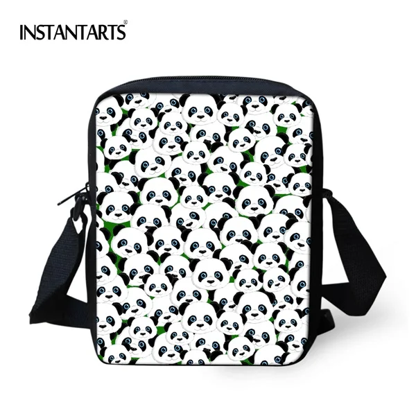 CC3257E INSTANTARTS маленькая сумка через плечо для женщин Shool Дети Девушки известный бренд дизайнерские сумки принт с милой пандой сумки-мессенджеры - Цвет: CC3257E