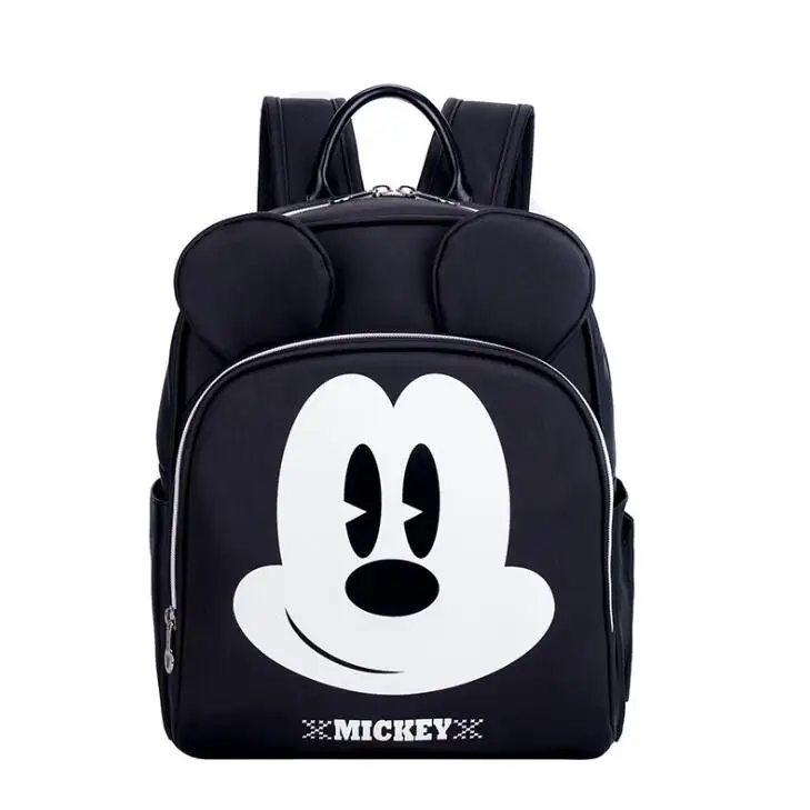 Disney модная сумка для подгузников водонепроницаемый рюкзак для мам сумки для беременных дорожные детские пеленки для ухода сумка для мамы детские сумки коляска - Цвет: w
