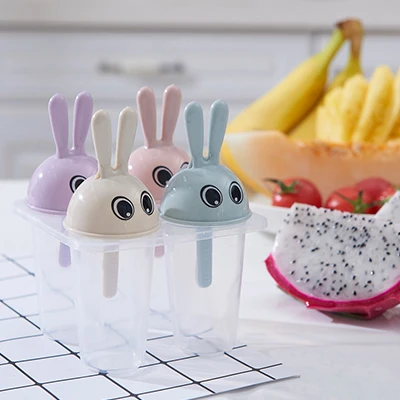 

Double row lid small white rabbit style DIY ice cream mold 11*13cm Free shipping