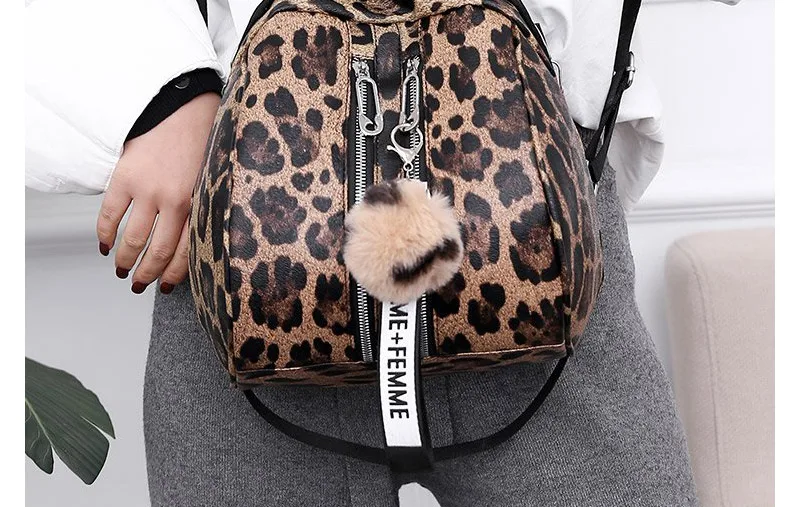 women backpack leopard mini backpack_09