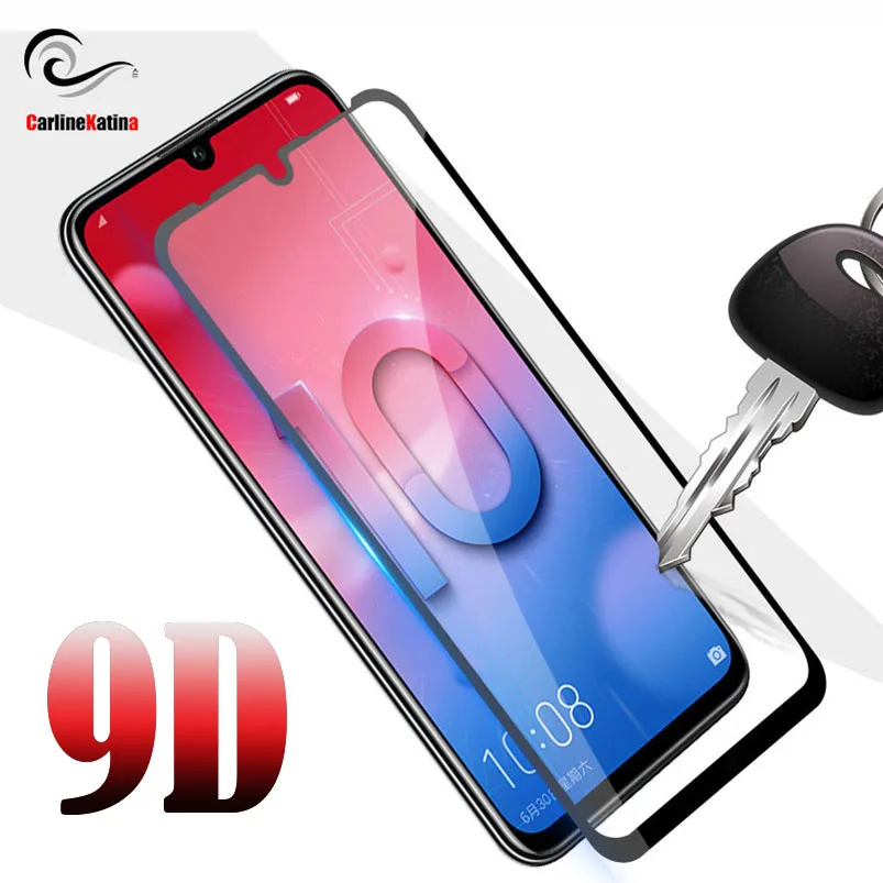 

For huawei p smart 2019 Y7 Pro 9D Tempered Glass Screen Protector Full Cover Film Curved Edge Phone Case 9H Guard