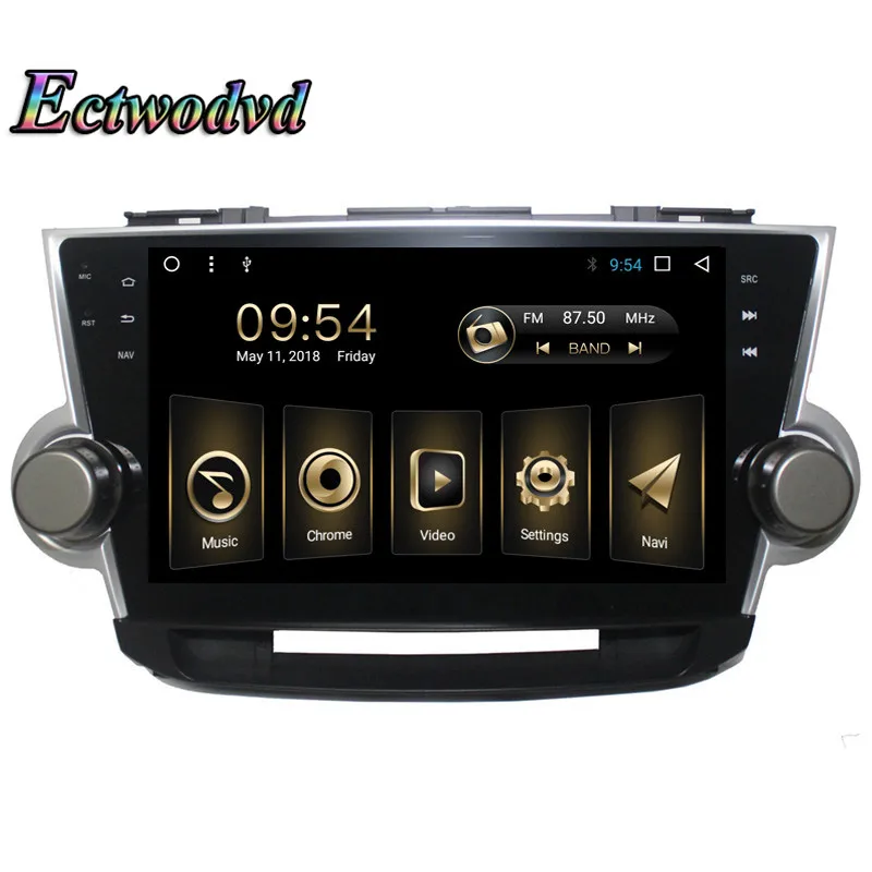 

Ectwodvd Octa Core Android 8.1 2G Car DVD Multimedia Player for Toyota Highlander 2009 2010 2011 2012 2013 2014 GPS Navigation