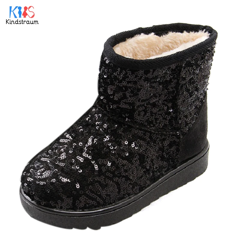 bottom boots for 2017 children new winter sequined bling snow boots bottom boots for 2017 children new winter sequined bling snow boots