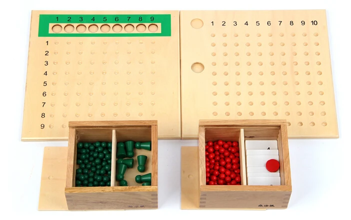 candice guo! educational wooden toy Montessori mathematics teaching aids multiplication/division bead board