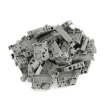 HHTL-50Pcs 35 мм на din-рейку клеммный блок концевой фиксатор крепежные зажимы