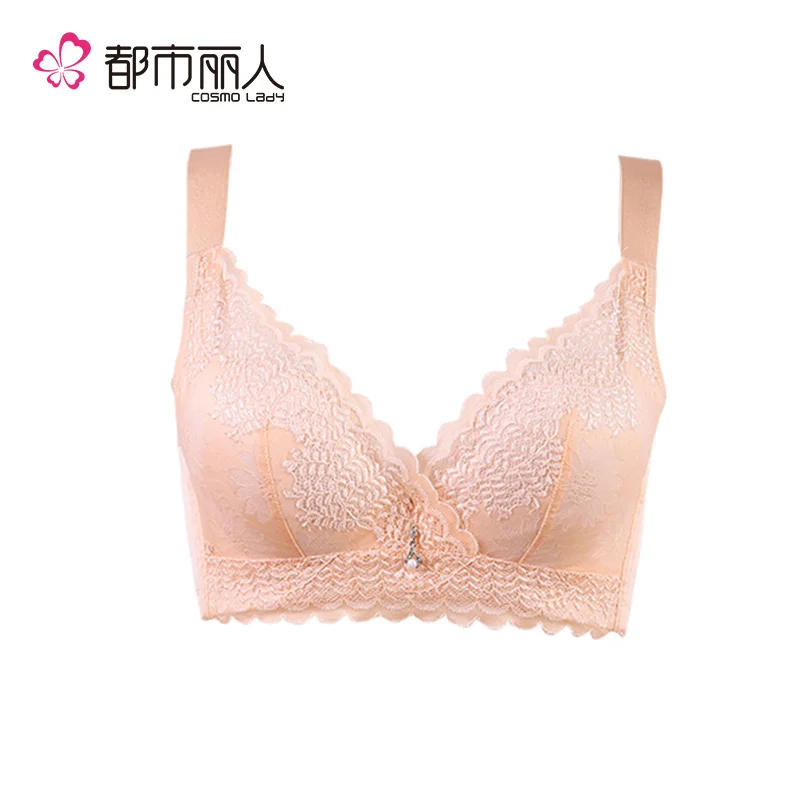 Cosmo Lady New Lingerie Bra for Women Thin Lace Sexy Soft Bra Push Up Brassiere 2B7201