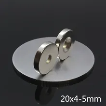 

5Pcs 20 x 4 mm Hole 5mm Small neodymium magnet N35 NdFeB Small Disc Strong magnets 20*4 mm Rare Earth powerful magnetic Magnets