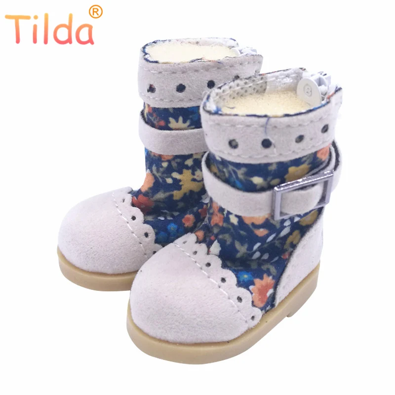 Tilda 5 см; коллекция 1/6 года; кукольные сапоги; обувь для куклы BJD; мини-сапоги для зимних сапог; обувь из искусственной кожи ручной работы; Аксессуары для кукол