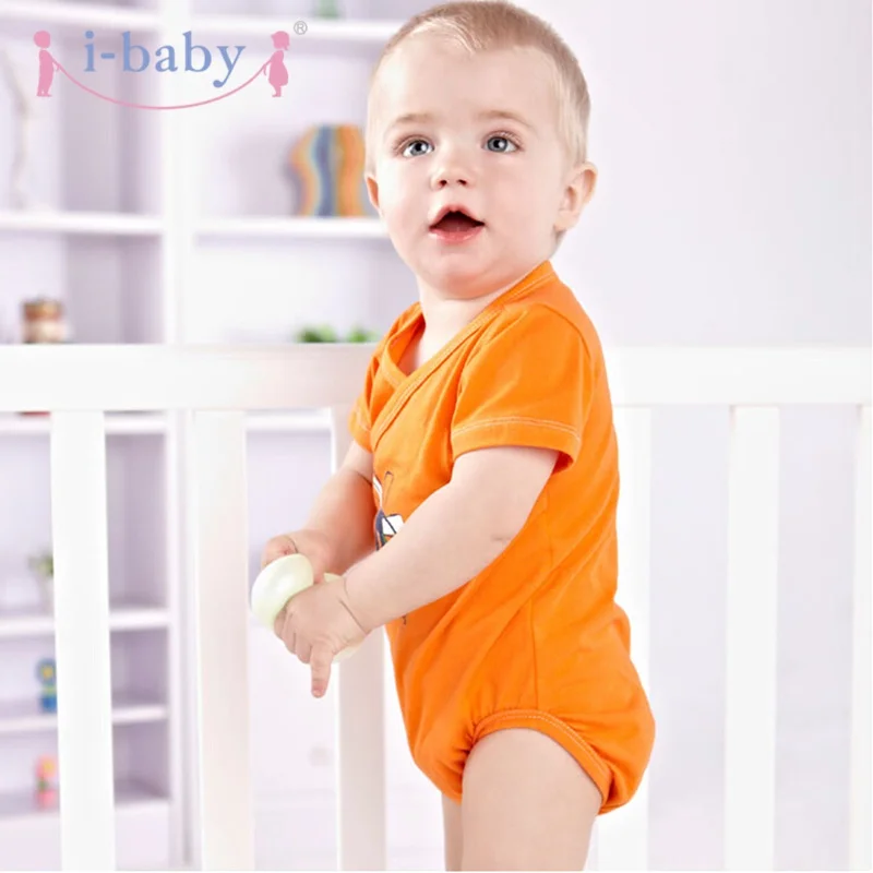 Распродажа! 2 шт./лот Детские Ползунки для новорожденных Bebe Одежда для мальчиков и девочек из 100% хлопка с коротким рукавом для младенцев
