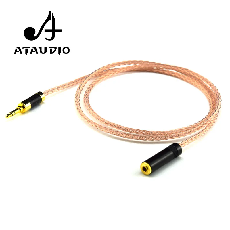 ATAUDIO Hifi 3 5 мм аудио кабель удлинитель 7N OCC HIFI мужской и женский кабель|Кабели VGA| |