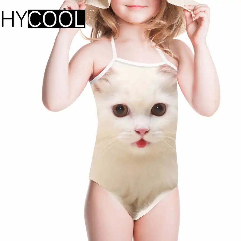 girls cat swimsuit