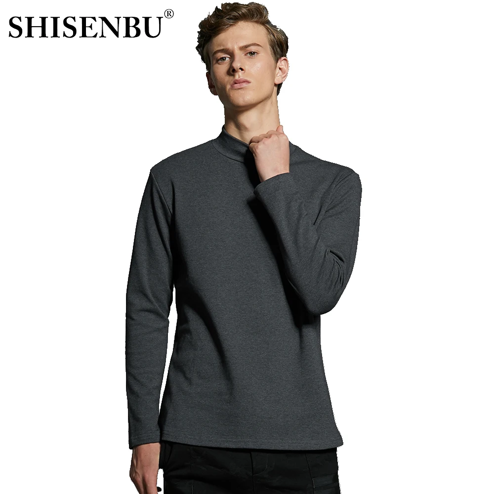 Male Underwear Shirt High Neck Winter Bodysuit Mens Warm Clothes Thermal Undershirts Thick Basic Tops Cotton Undershirt Tshirt (13)