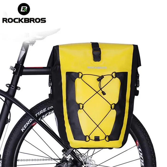 ROCKBROS Дорожные Велоспорт Сумка водонепроницаемая сумка для велосипеда 20L корзина навесная задняя велосипедная сумка заднее сиденье багажник мешок-панье аксессуары для горных велосипедов