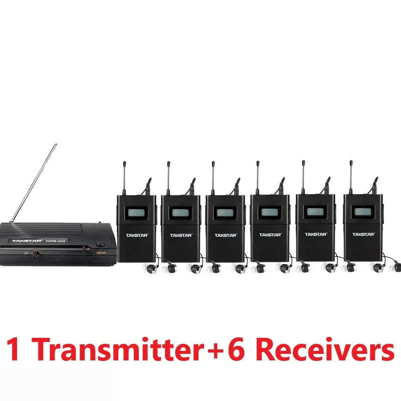 Беспроводная система мониторинга Takstar wpm-200/wpm200 UHF стерео гарнитура сценические