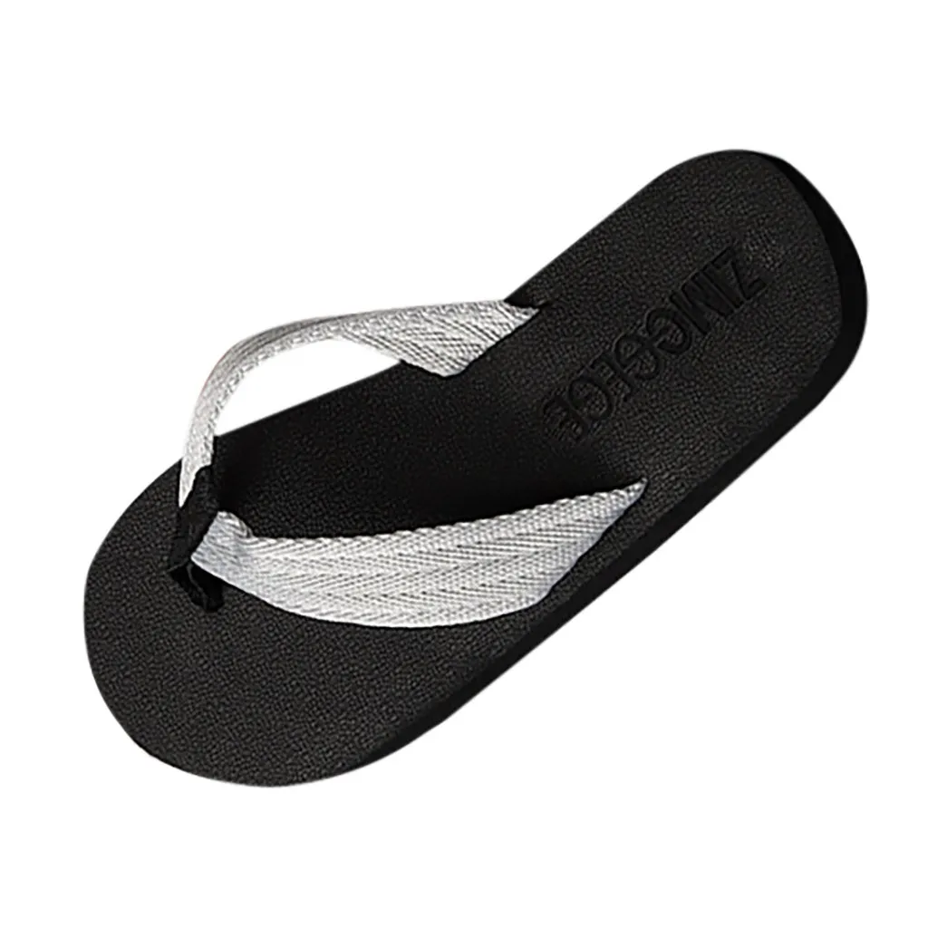 Modis Пляжные сланцы мужские шлепанцы, обувь удобные Для мужчин сандалии женская обувь Повседневное Лето Hotsal обувь хорошее качество Брендовая обувь Для мужчин - Цвет: Серый