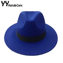 Мужская шерстяная фетровая шляпа с козырьком, Трилби, Женская винтажная шерстяная Панама, фетровая Кепка, шерстяная фетровая шляпа, джазовые шляпы, 14 цветов, YY0397