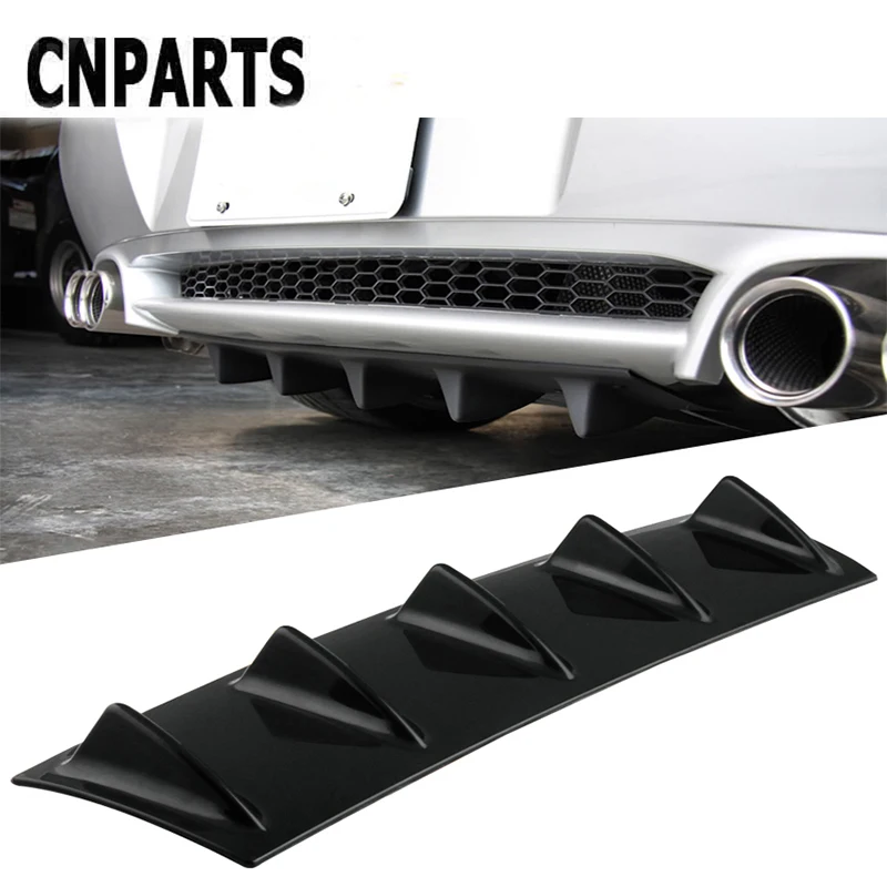 CNPARTS для Renault Megane 2 3 Duster VW Touran Passat B6 Golf 7 T5 T4 Fiat 500 Автомобильный задний бампер 3D Cool Shark Стикеры для спойлера