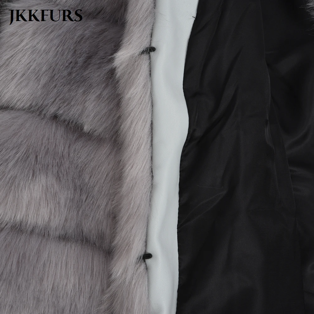 Женская Шуба из искусственного меха, пушистая Меховая куртка из искусственного меха, зимний толстый теплый мех, модный стиль, высокое качество, розничная/ S8409