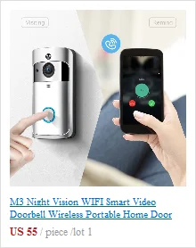 M3 ночного видения wifi смарт-видео, дверной звонок беспроводной портативный домашний дверной звонок беспроводной телефон домофон Запчасти для умного дома