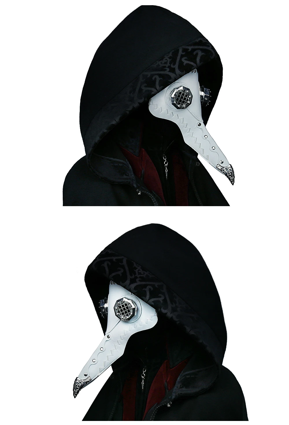 Панк чума маска доктора Готический длинный нос клюв кожа Маска Костюм птицы маска Хэллоуин костюм реквизит