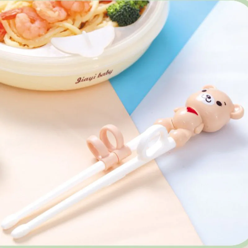

1 Pair Cute Baby Kids Children Chopsticks Cartoon Training Learning Easy Fun to Use Beginnner Chopsticks Learner