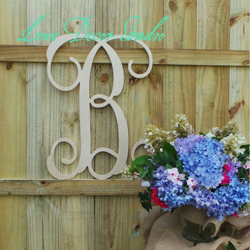 12"vine Script Letter Pvc Letters Wedding Guest Book Personalized