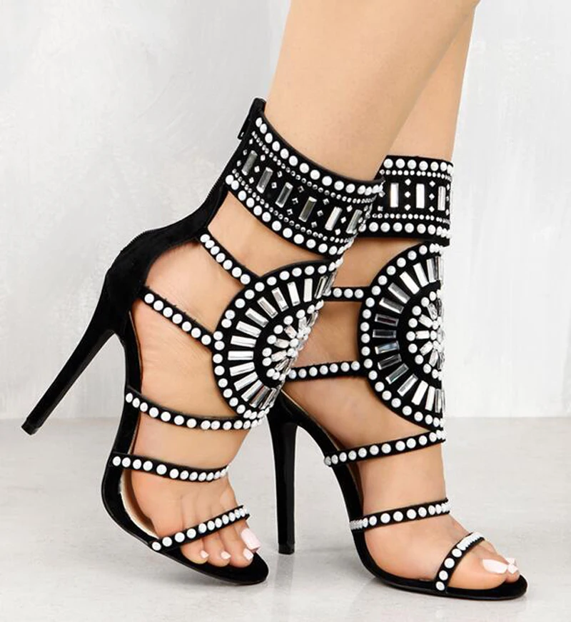 Women-Fashion-Open-Toe-Rhinestone-Design-High-Heel-Sandals-Cut-out ...