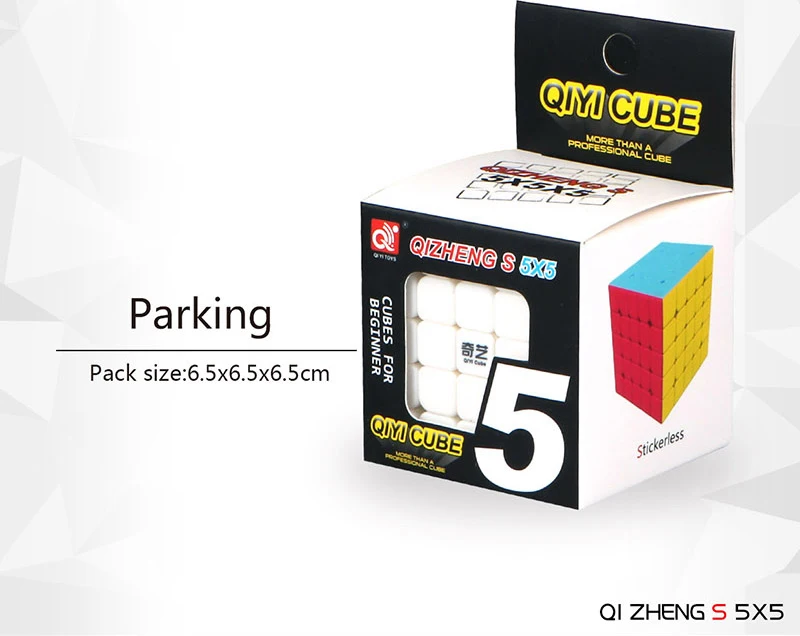 Profissional sem Adesivos Educacional para Crianças Qiyi-cubo Mágico Qizheng Quebra-cabeça Brinquedo Velocidade 5x5 5x5x5 6 Cheap Cubos mágicos