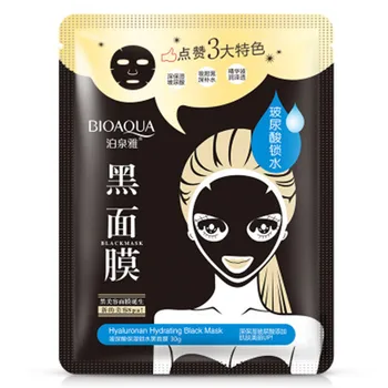 

BIOAQUA Black Face Mask Deep Moisturizing Facial Mask Oil Control Essence Korean Cosmetic Sheet Mask Skin Care