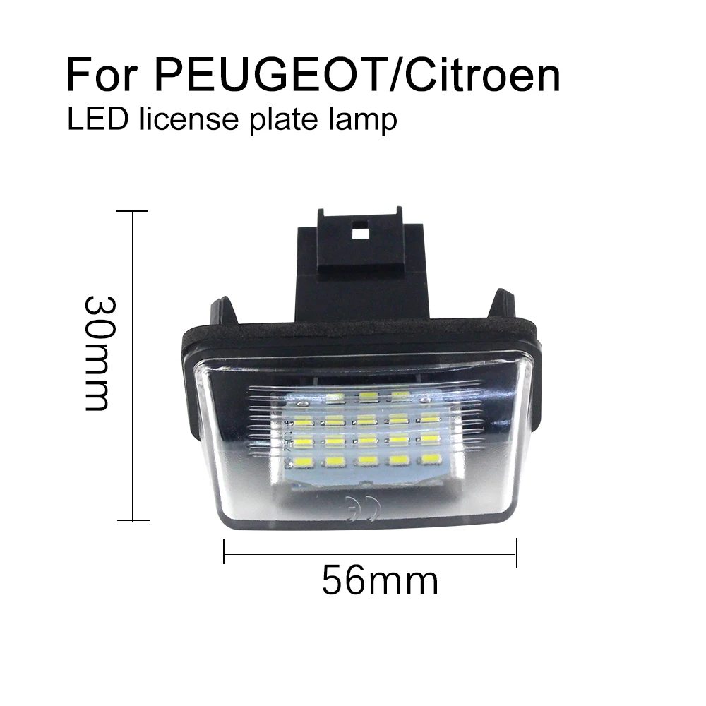 Led Lampa Podświetlająca Numer Tablicy Rejestracyjnej Żarówka Canbus Błąd Dla Citroen Berlingo C5 C3 Peugeot 206 407 307 Partnera 206 5008 306 308|Signal Lamp| - Aliexpress