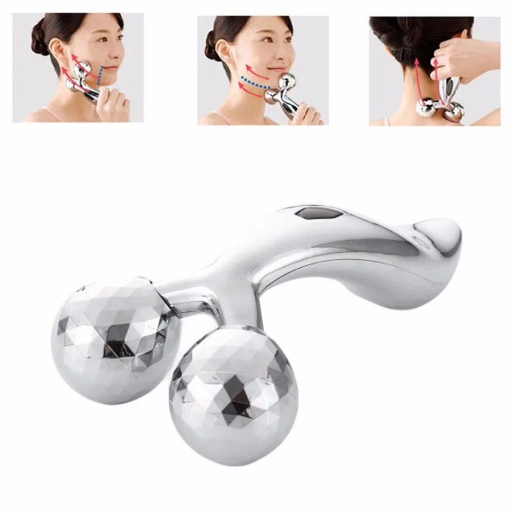 3D Facial Roller Massager Compact Pro Thin Face Massage ...