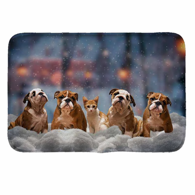 cute dogs pattern Print Doormat Non slip Floor Mat Pad kitchen Room