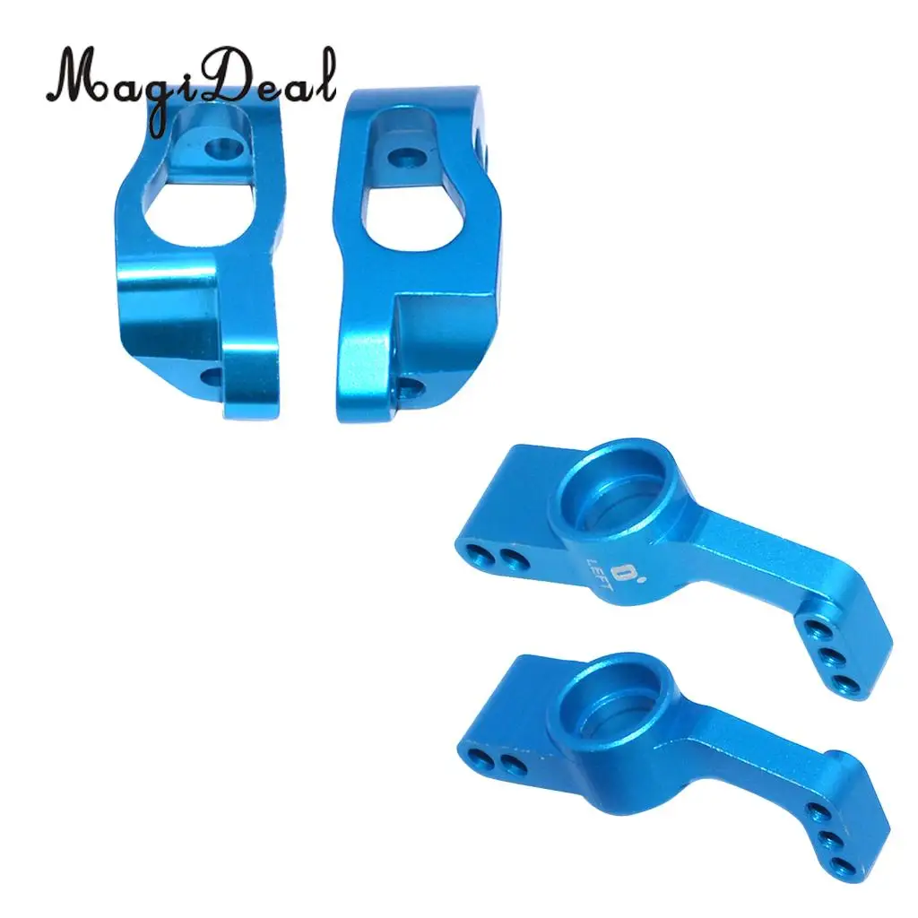 RC Car Metal Accessory Aluminium Alloy Left Right C Hub &Left Right Rear Hub Seat for RC Car Buggy Truggy Truck LRP S10 Blast