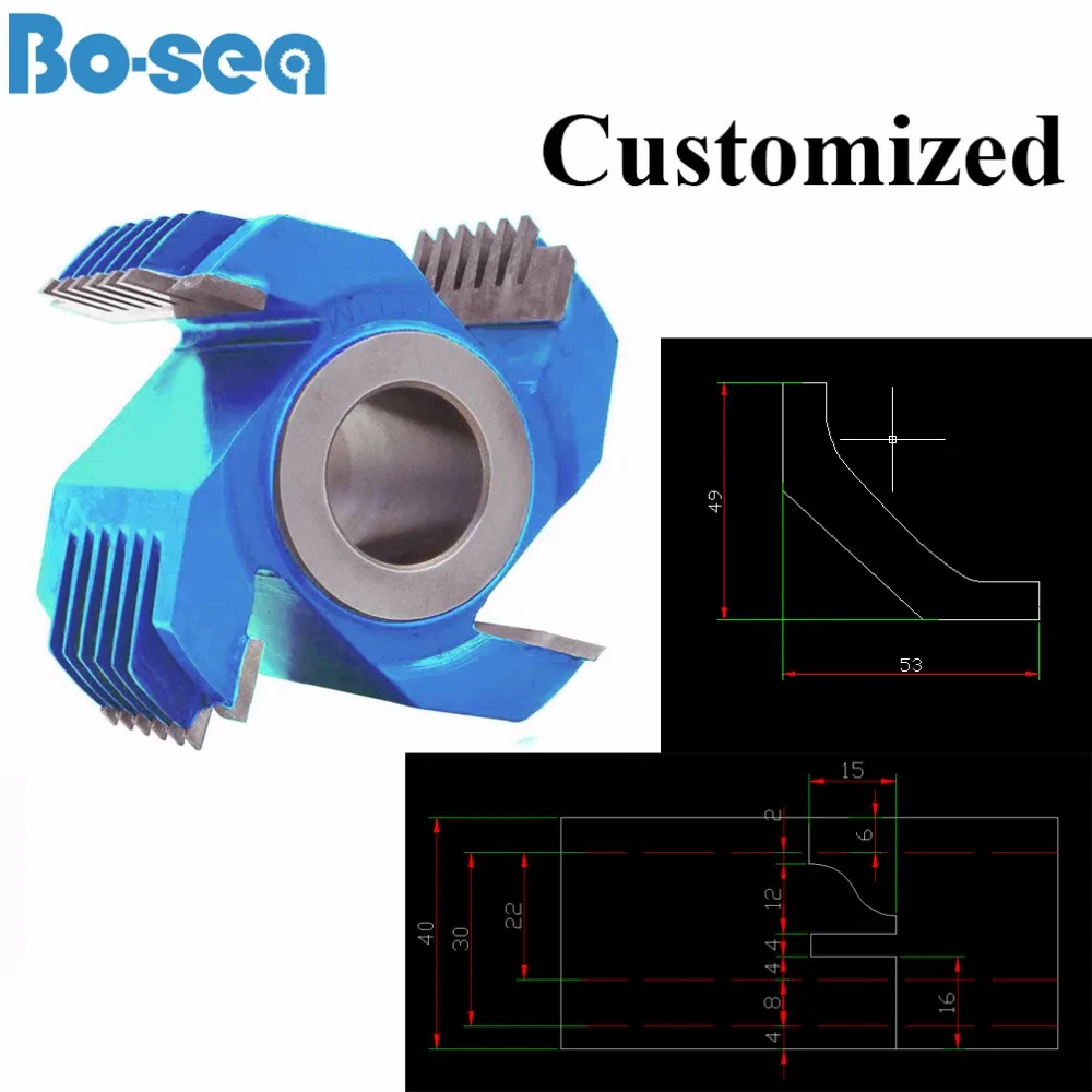 

Customized Woodworking Cutter Head for Spindle Machine Making Door Profile Cutter Finger Joint Cutter
