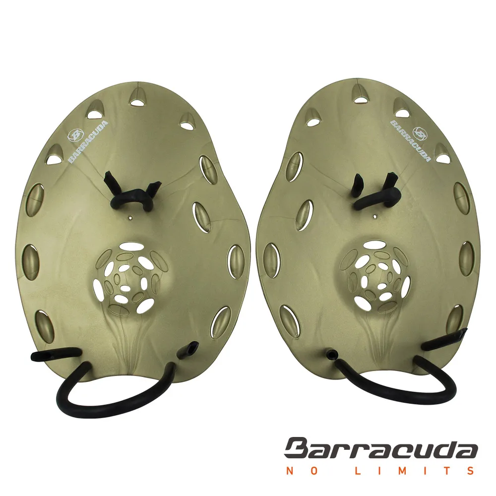 Ручные весла Barracuda HYDROMAX, профессиональное средство для обучения плаванию, регулируемые ремни(S/M/L) для всех плавательных уровней и ударов - Цвет: gold