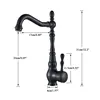 Free Shipping ORB Blacked Color Kitchen Faucet Single Handle Single Hole Hot And Cold Mixer Tap Kitchen Sink Washing Tap ► Photo 2/6