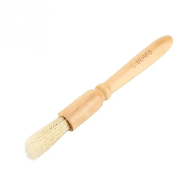 1pc Coffee Grinder Machine Cleaning Brush Solid Wooden Handle Practical