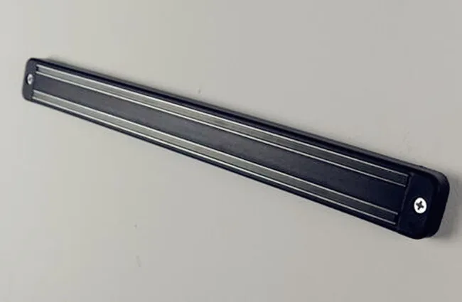 Новая высококачественная Магнитная подставка для ножей 33 см настенное крепление Черный ABS Placstic блок Магнитный нож держатель для ножей из нержавеющей стали